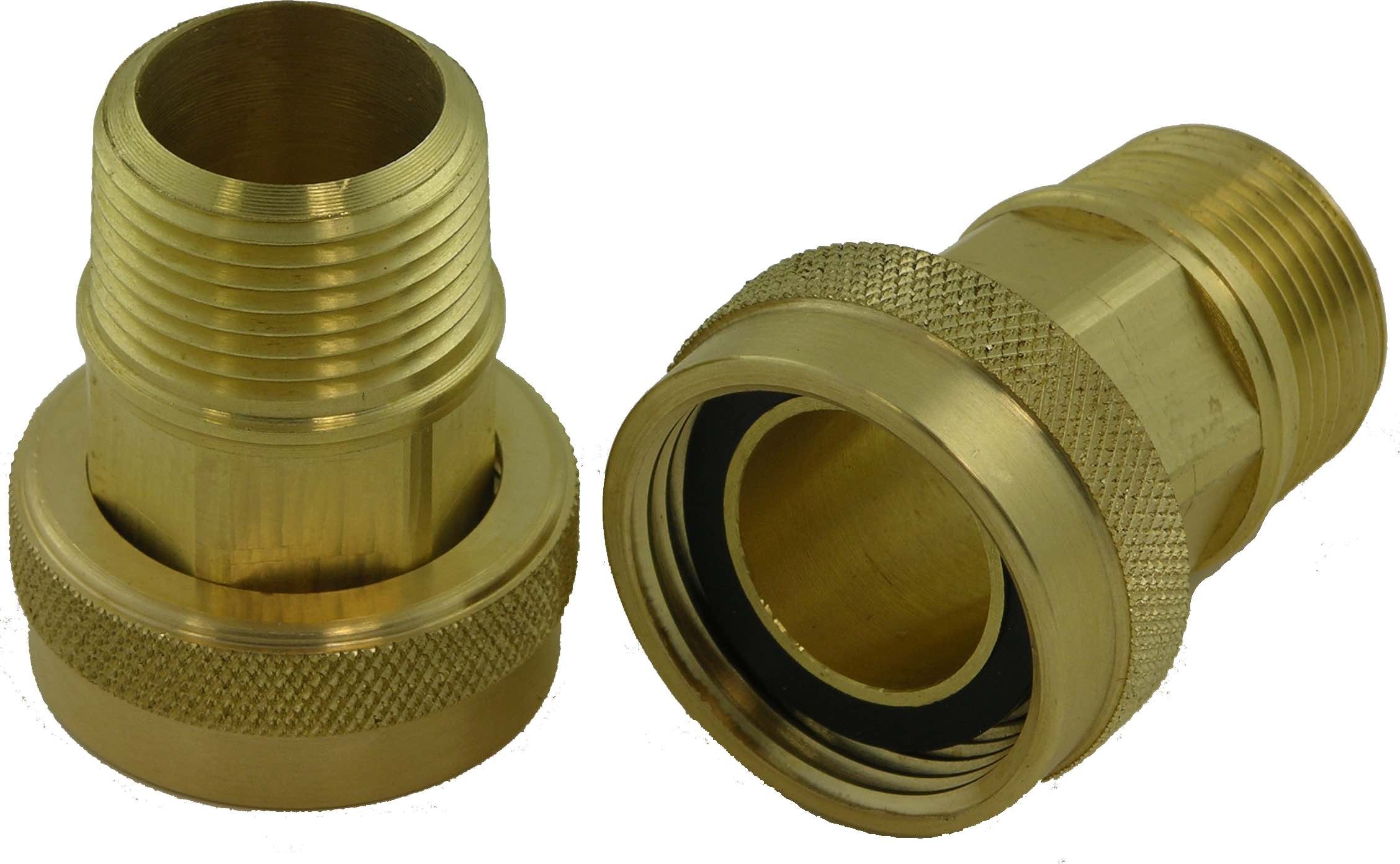 Brass Swivel Adaptor set 1-1/4"MPT x 1-1/4 swivel